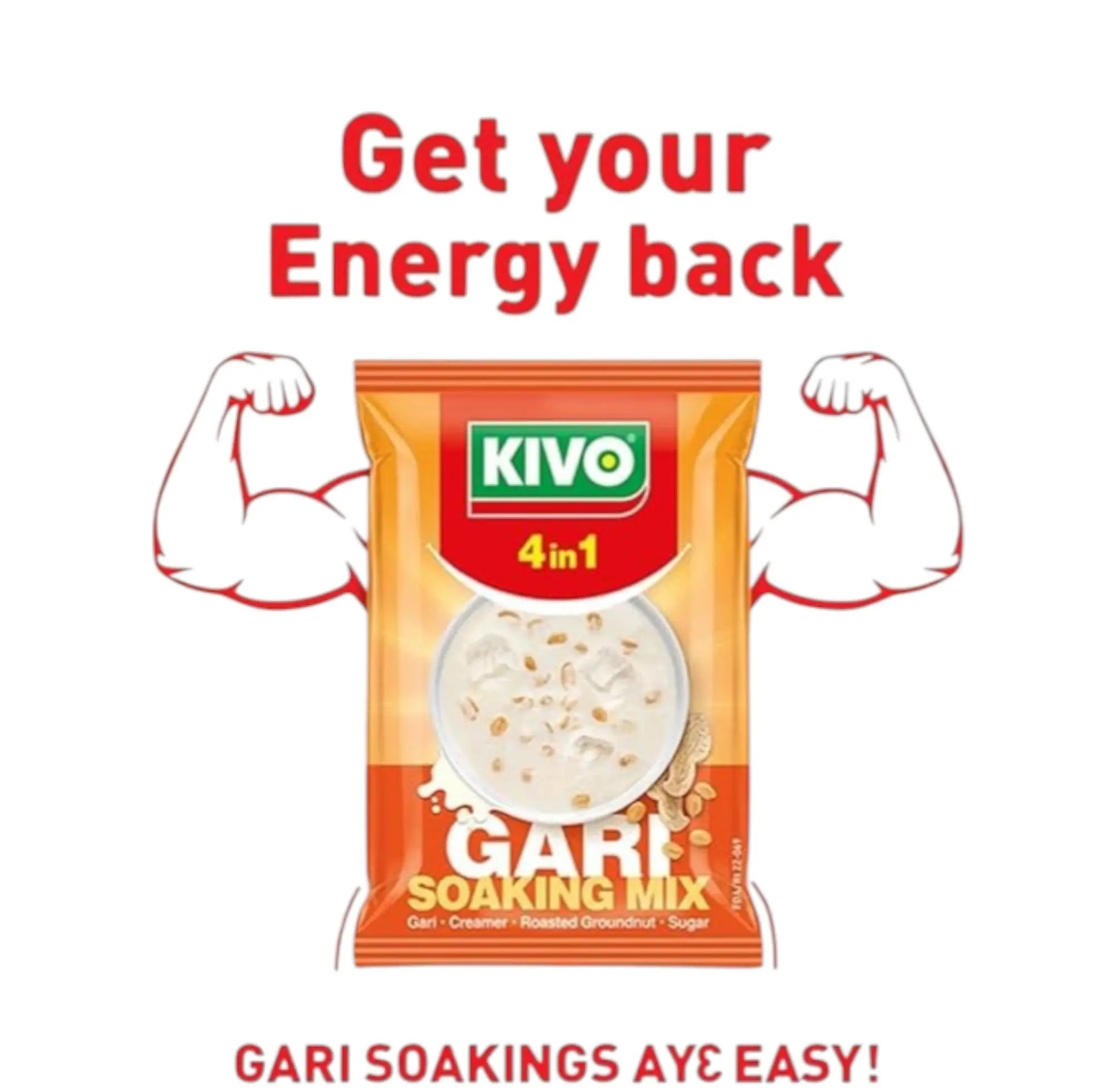 KIVO 4 IN 1 Gari Soaking Mix  Honesty Sales U.K