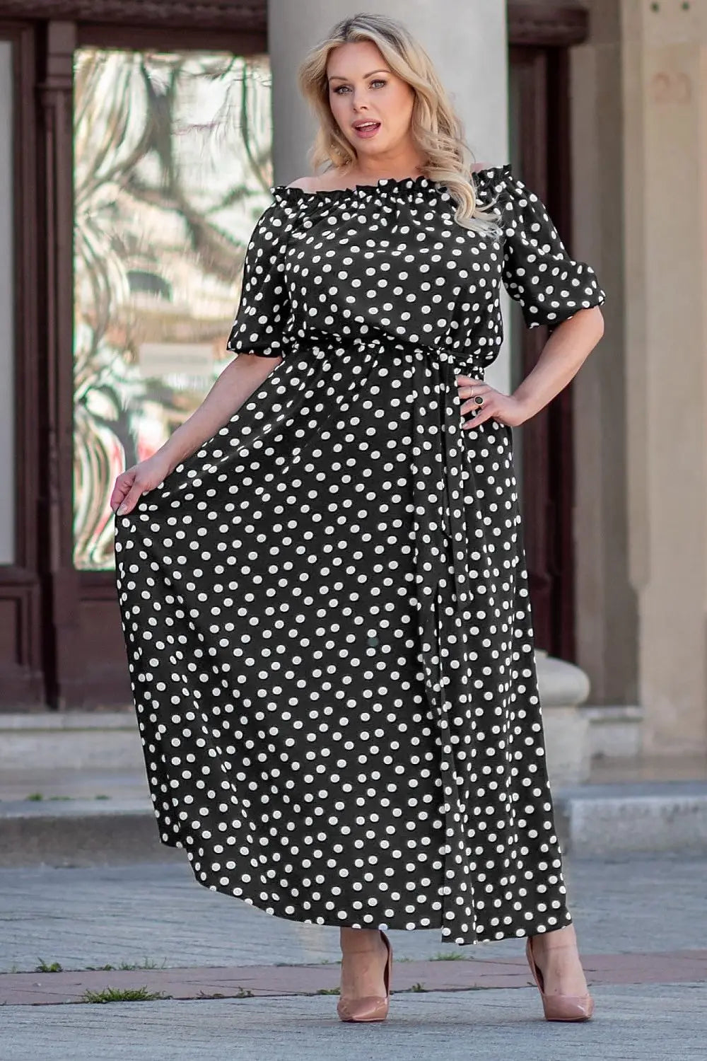 Plus size dress model 182181 Karko - Honesty Sales U.K Main image