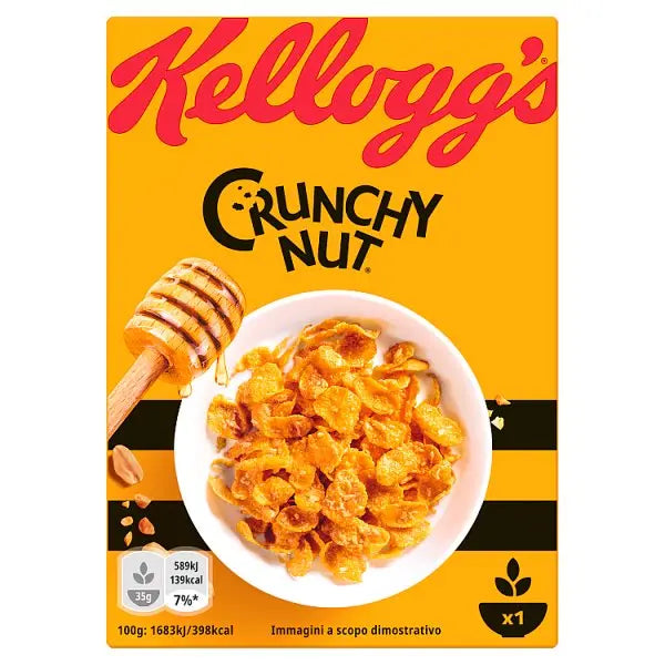 Kellogg's Crunchy Nut Breakfast Cereal Portion Pack 40 x 35g (Case of 40) Kellogg's Image principale du produit