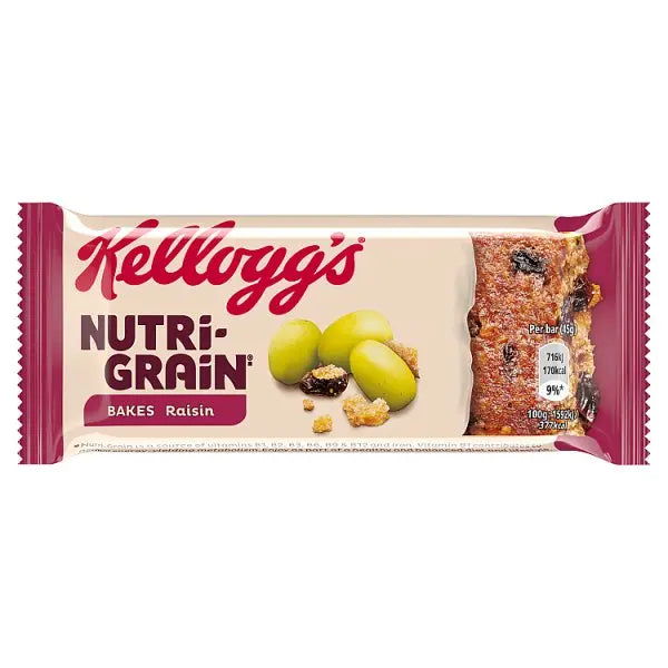 Kellogg's Nutri-Grain Bakes Raisin 45g (Case of 24) Kellogg's