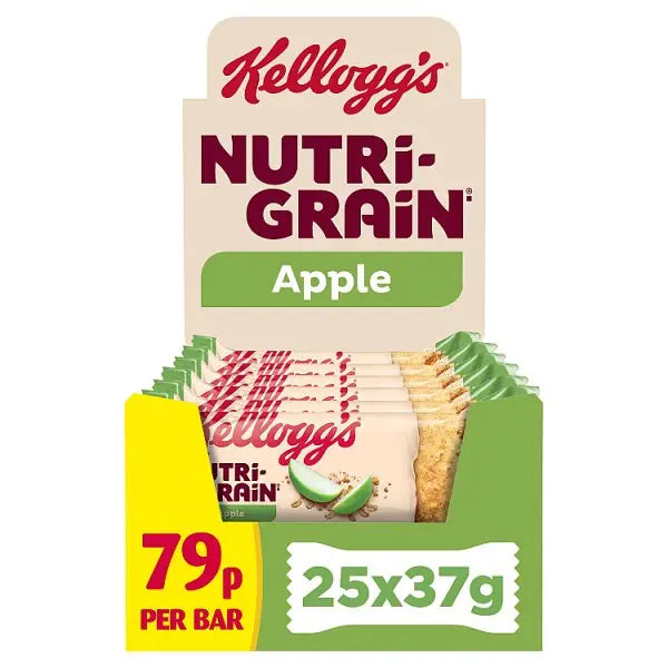 Kellogg's Nutri-grain Apple Snack Bar 25 x 37g (Case of 25) Kellogg's Main image
