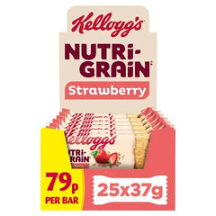 Kellogg's Nutri-grain Strawberry Snack Bar 25 x 37g (Case of 25) Kellogg's