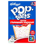 Kellogg's Pop Tarts Frosted Strawberry Sensation Pastry Snacks 8x48g (Case of 6) Kellogg's