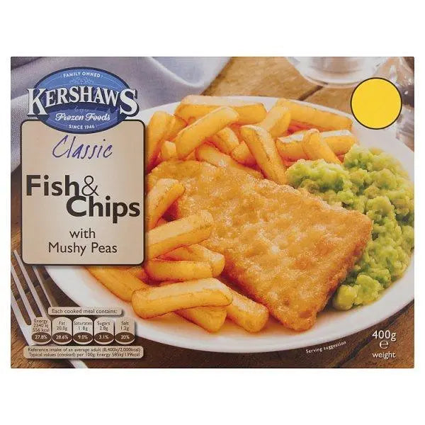 Kershaws Classic Fish & Chips with Mushy Peas 400g - Honesty Sales