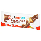 Kinder Bueno Milk Chocolate and Hazelnut Twin Bars Single Pack 43g (Case of 30)  Honesty Sales U.K