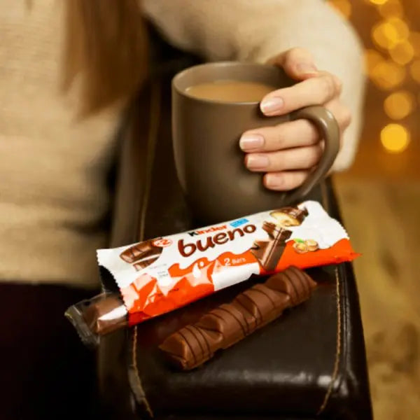 Kinder Bueno Milk and Hazelnuts 2 Pieces 39g (Case of 30)  Honesty Sales U.K