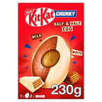 KitKat Chunky Milk & White Chocolate Giant Easter Egg 230g (Case of 4) Kitkat