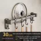 Kitchen Hook Punch-free Hanging Rod Spovel Hanger Row Hook Multifunctional Wall-mounted Storage Knife Holter  Honesty Sales U.K