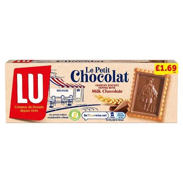 LU Le Petit Chocolat Biscuits 150g (Case of 14) - Honesty Sales U.K Image principale du produit