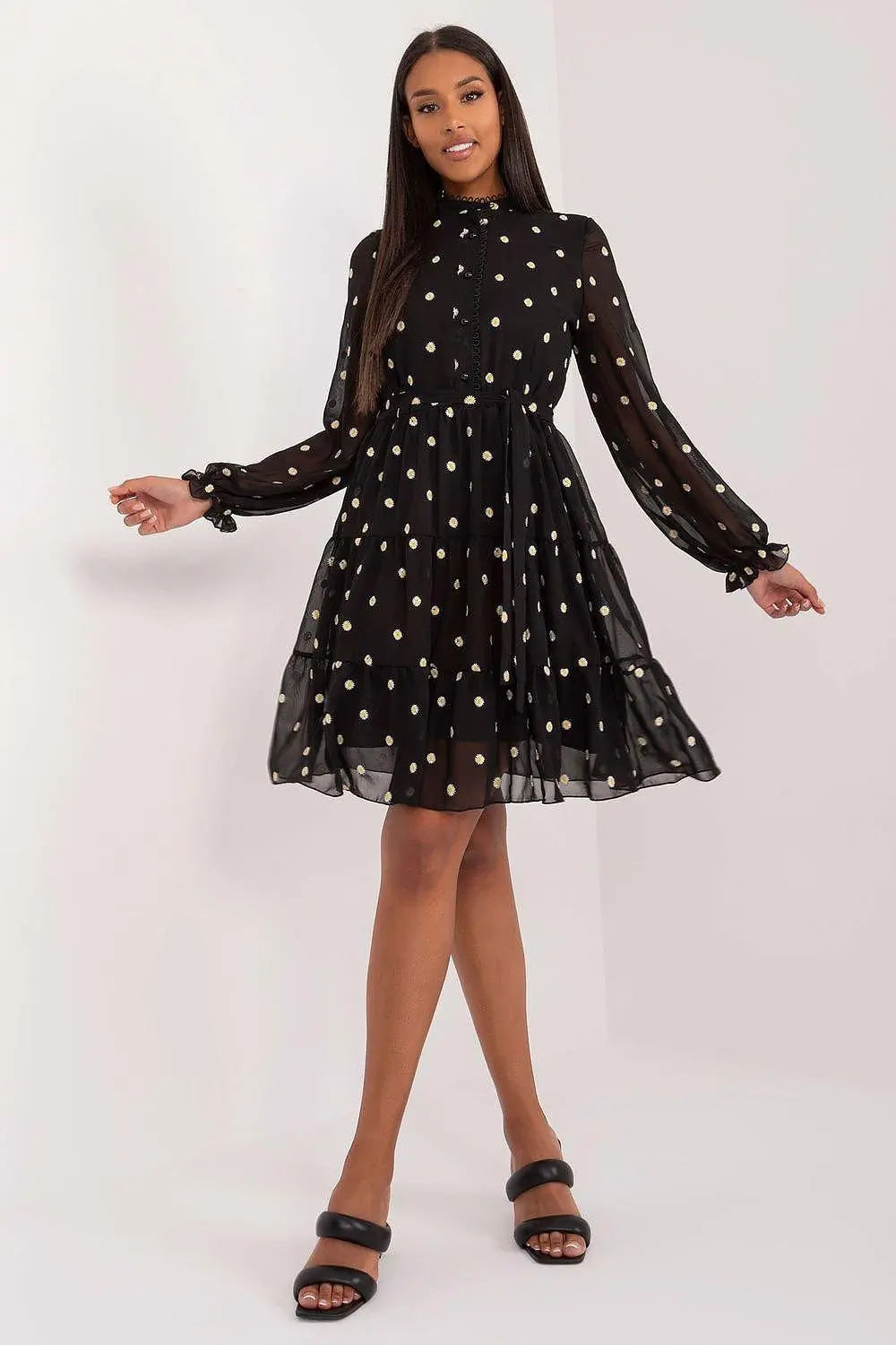Lakerta elegance and comfort floral pattern cocktail dress - Honesty Sales