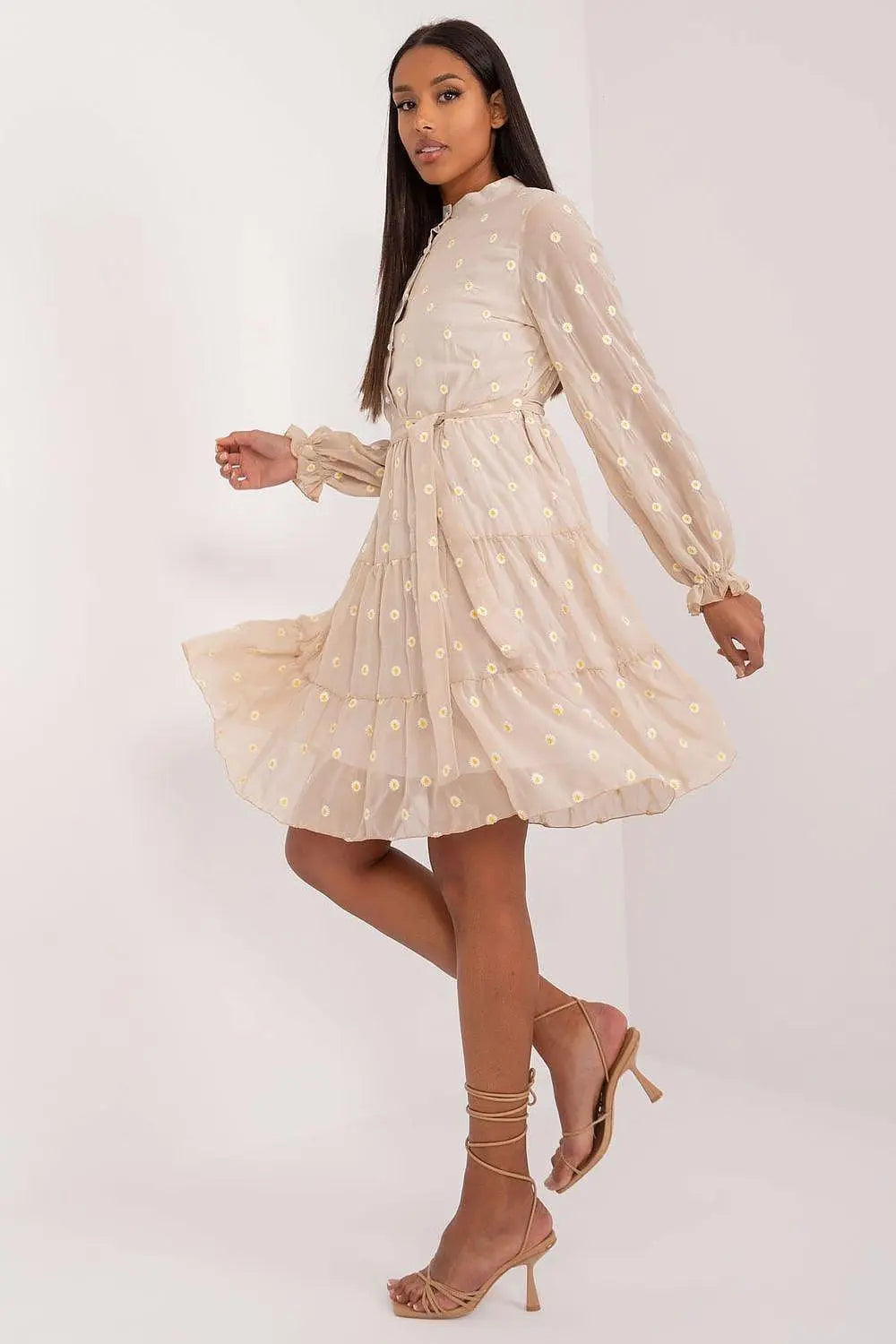Lakerta elegance and comfort floral pattern cocktail dress - Honesty Sales