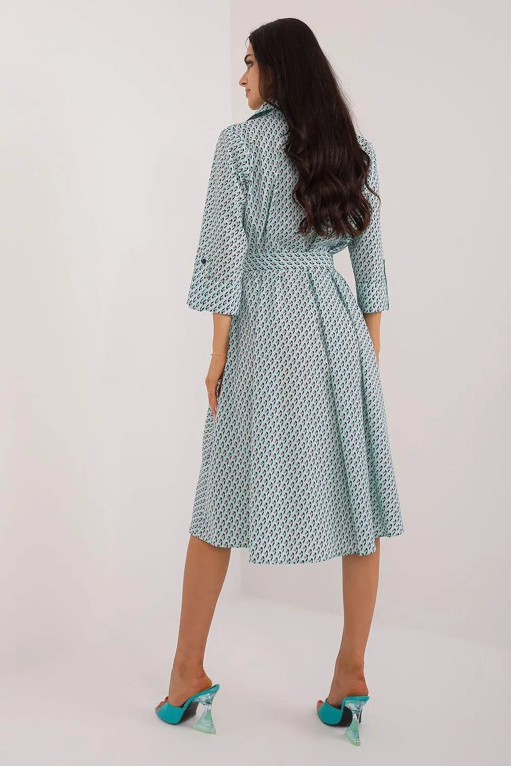 Lakerta flared cut shirt dress - Honesty Sales