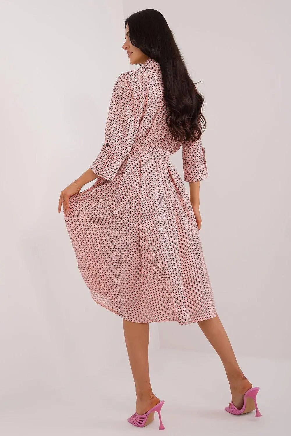 Lakerta flared cut shirt dress - Honesty Sales