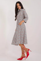 Lakerta flared cut shirt dress - Honesty Sales
