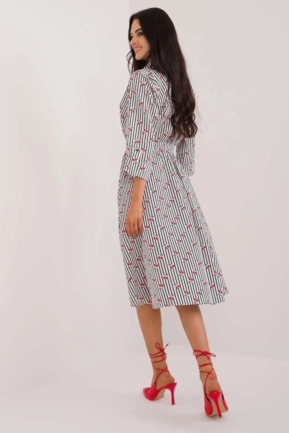 Lakerta flared cut shirt dress - Honesty Sales