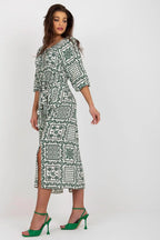 Lakerta simple midi cut summer boho daydress - Honesty Sales