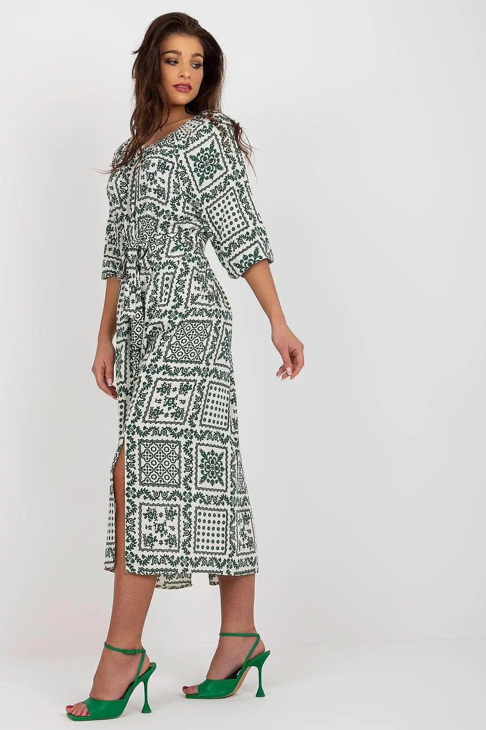 Lakerta simple midi cut summer boho daydress - Honesty Sales