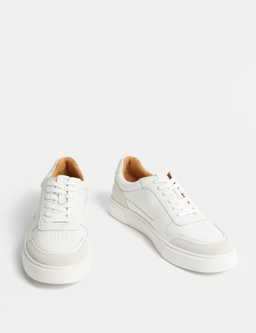 Leather Lace Up Performance Trainers with Freshfeet™ - Honesty Sales