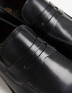 Leather Saddle Slip-On Loafers Honesty Sales