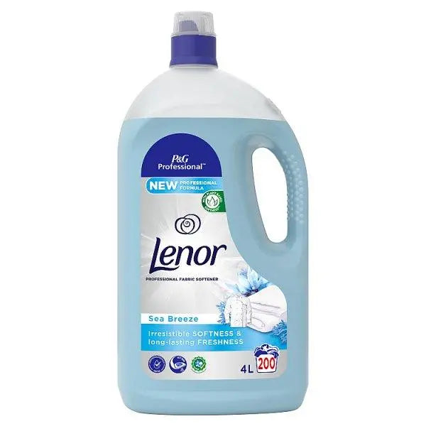 Lenor Professional Sea Breeze Fabric Softener 200 Washes (Case of 2) - Honesty Sales U.K