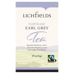 Lichfields Fairtrade Earl Grey 20 Tea Bags 40g - Honesty Sales