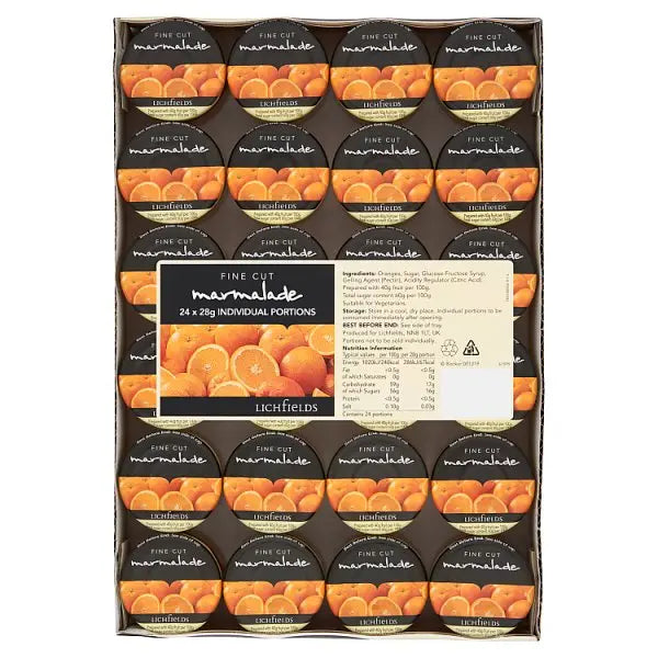 Lichfields Fine Cut Marmalade 24 x 28g Lichfields