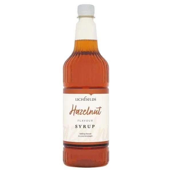 Lichfields Hazelnut Flavour Syrup 1 Litre - Honesty Sales U.K