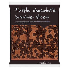 Lichfields Triple Chocolate Brownie Slices 585g (Case of 4) - Honesty Sales U.K