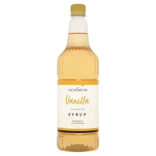 Lichfields Vanilla Flavour Syrup 1 Litre - Honesty Sales U.K