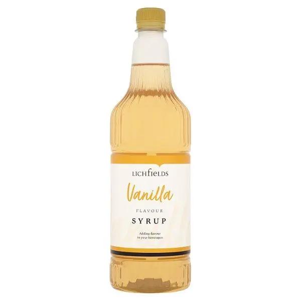 Lichfields Vanilla Flavour Syrup 1 Litre - Honesty Sales U.K