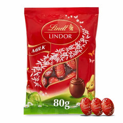 Lindt Lindor Milk Chocolate Easter Mini Eggs Bag 80g (Case of 16) Lindt