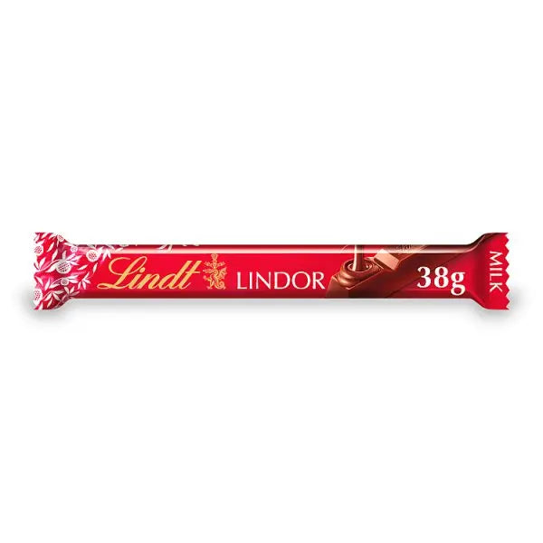 Lindt Lindor Milk Chocolate Treat Bar 38g (Case of 24)  Honesty Sales U.K