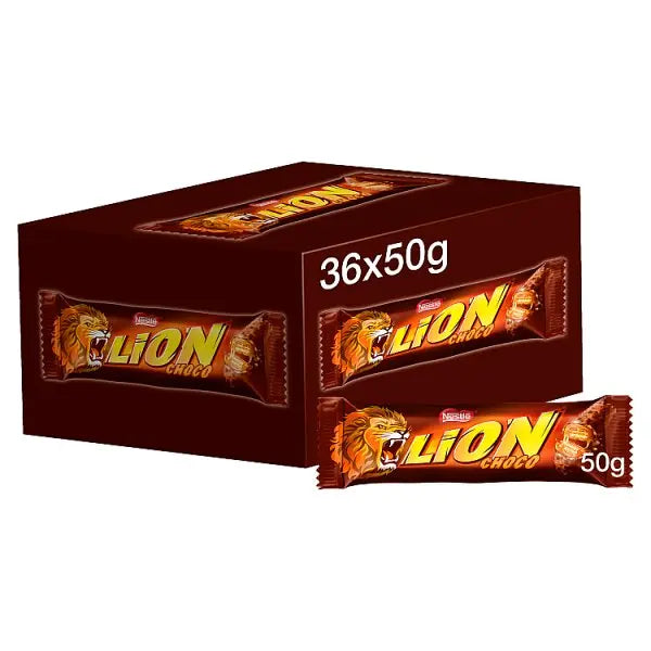Lion Milk Chocolate Bar 50g (Case of 36) - Honesty Sales