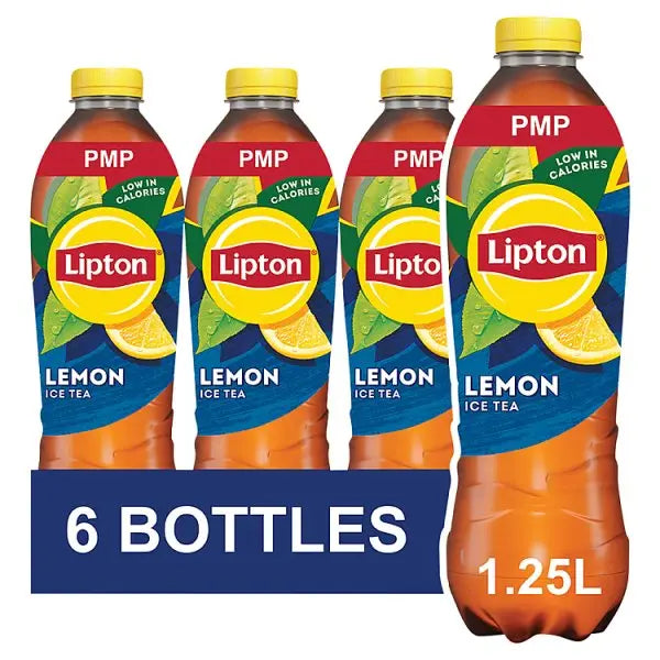 Lipton Lemon Ice Tea PMP Bottle 1.25L (Case of 6)  Honesty Sales U.K