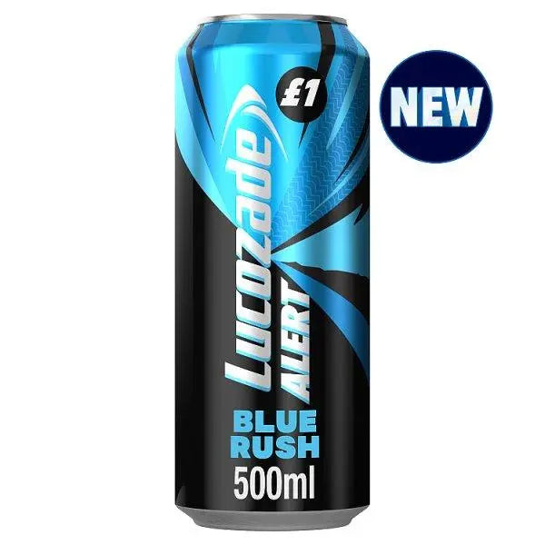 Lucozade Alert Energy Drink Blue Rush 500ml (Case of 12) - Honesty Sales