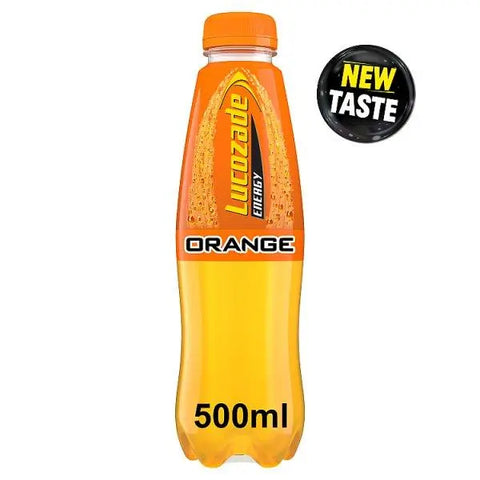 Lucozade Energy Drink Orange 500ml (Case of 24) - Honesty Sales U.K