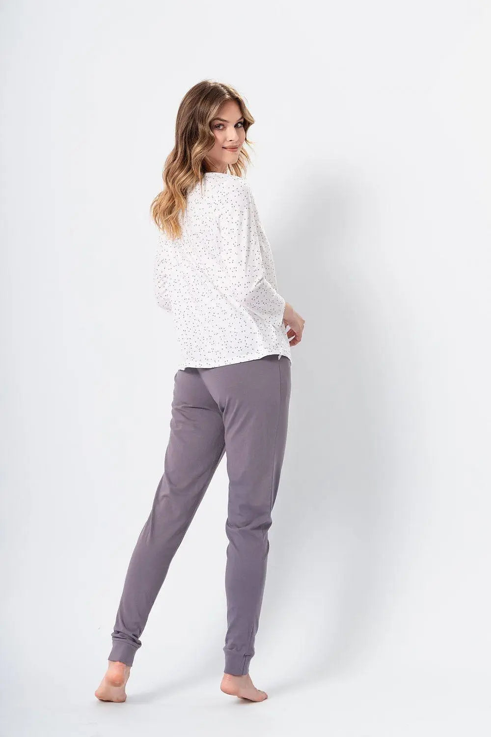 M-Max blouse and long-legged pants womens pajamas Image secondaire du produit