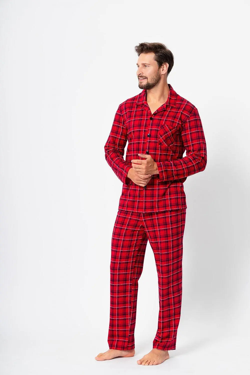 M-Max red color men's pajamas Zweitbild