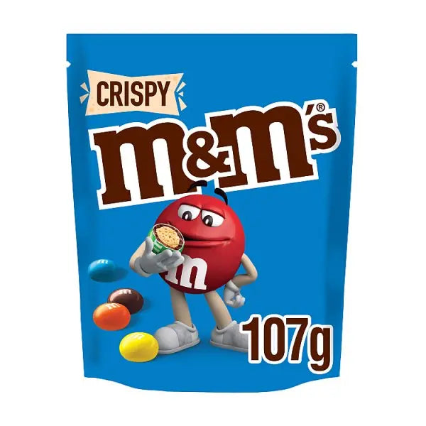 M&M's Crispy Milk Chocolate Bites Pouch Bag 107g (Case of 13)  Honesty Sales U.K Hauptbild