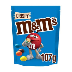 M&M's Crispy Milk Chocolate Bites Pouch Bag 107g (Case of 13)  Honesty Sales U.K