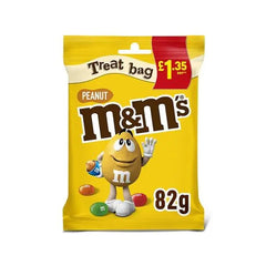 M&M's Crunchy Peanut & Milk Chocolate Bites Treat Bag 82g (Case of 16) - Honesty Sales U.K