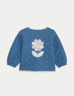 M&S Cotton Rich Denim Quilted Jacket (0-3 Yrs) - Honesty Sales