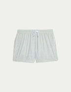 M&S Cotton Rich Seersucker Striped Swim Shorts - Honesty Sales