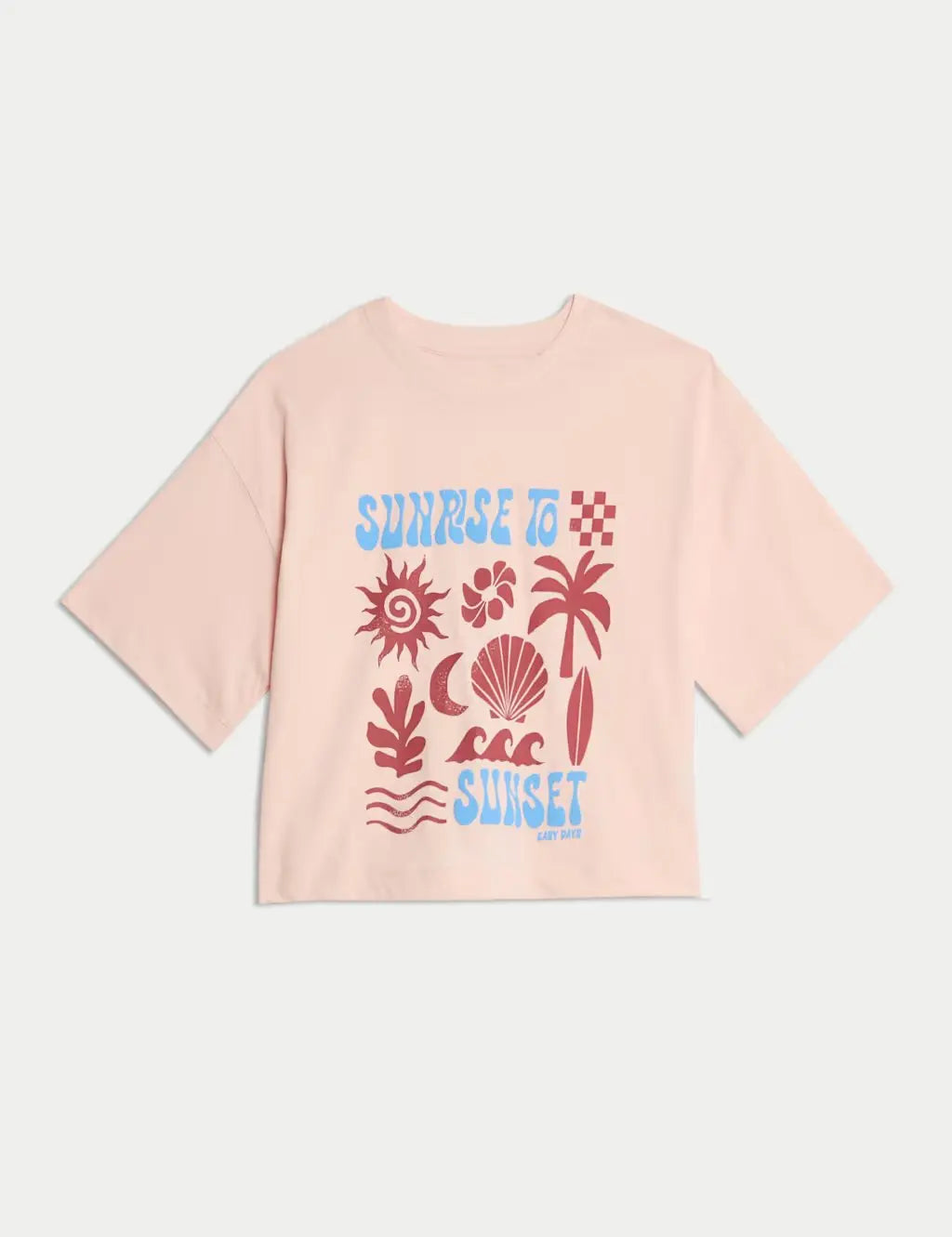 M&S Cotton Rich Sunrise to Sunset T-Shirt (6-16 Yrs) - Honesty Sales Hauptbild