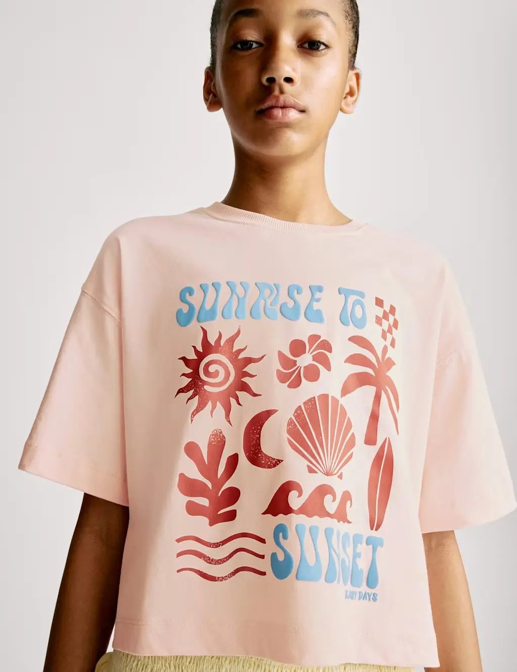 M&S Cotton Rich Sunrise to Sunset T-Shirt (6-16 Yrs) - Honesty Sales