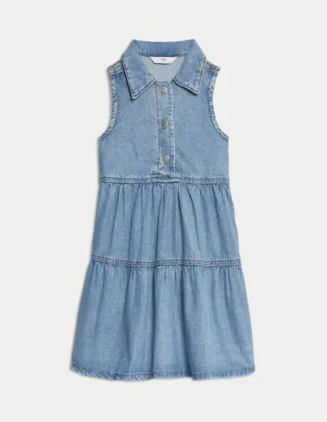 M&S Denim Collared Dress (2-8 Yrs) Honesty Sales