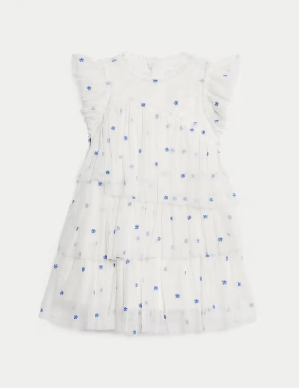 M&S Embroidered Tulle Dress (2-16 Yrs) - Honesty Sales