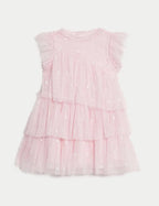 M&S Embroidered Tulle Dress (2-16 Yrs) - Honesty Sales