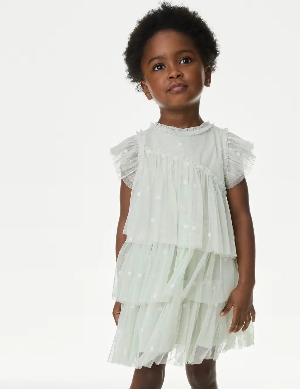 M&S Embroidered Tulle Dress (2-16 Yrs) - Honesty Sales