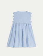 M&S Pure Cotton Chambray Peter Rabbit™ Dress (0-3 Yrs) - Honesty Sales